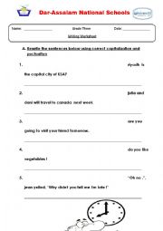 English Worksheet: proof Reading 