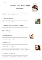 English Worksheet: Hotel for dogs