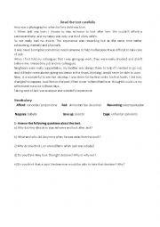 English Worksheet: family