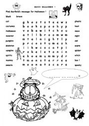 English Worksheet: Halloween for kids