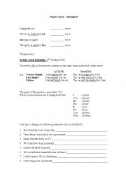 English Worksheet: Passive Voice