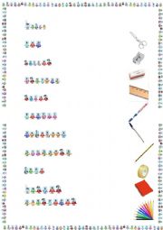 Match - School material with Alphablocks