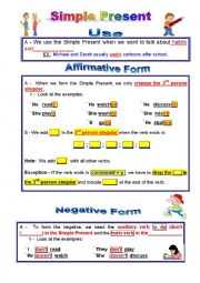 English Worksheet: Present Simple