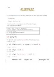 English Worksheet: the simple present