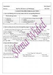 English Worksheet: consolidation 2