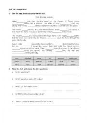 English Worksheet: The Trojan Horse