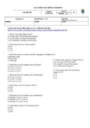 English Worksheet: Healthy Food Market 