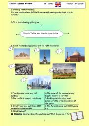 English Worksheet: London Wonders