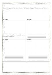 English Worksheet: SEASONS