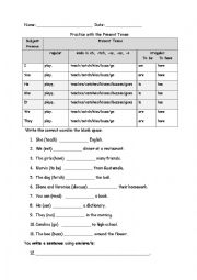 Practice with present tense