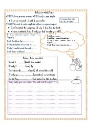 English Worksheet: Halloween Wish/If only I potion