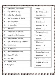 English Worksheet: Occupation