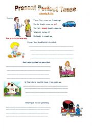 English Worksheet: Present Perfect tense