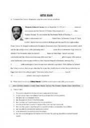 Movie Worksheet: Gifted Hands (Ben Carsons Story)
