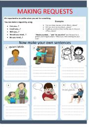 English Worksheet: making requests