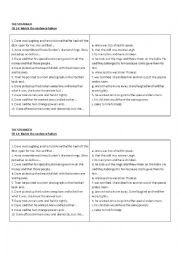 English Worksheet: THE STRANGER - CHAPTER 14