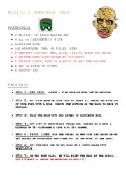 English Worksheet: MAKING A HOMEMADE MASK