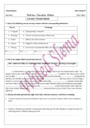 English Worksheet: consolidation 4