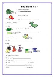 English Worksheet: How much is it??