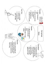 English Worksheet: group roles