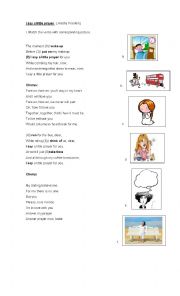 English Worksheet: I say a little prayer 