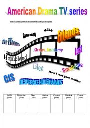 English Worksheet: American drama TV series