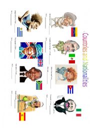 English Worksheet: Countries and Nationalities Part II