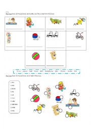 English Worksheet: Toys