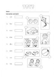 English Worksheet: TOYS