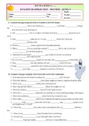 English Worksheet: Past Simple and Past Continuous