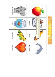 English Worksheet: ALPHABET MEMORY CARDS - 1