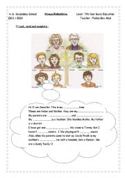 English Worksheet: Tell me more about your family: Consolidation and review