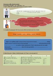 English Worksheet: lesson 4 9th form pocket money