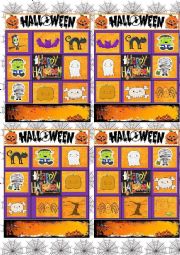 English Worksheet: Bingo Halloween