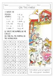 English Worksheet: DOMESTIC ANIMALS