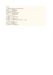 English Worksheet: English some and any