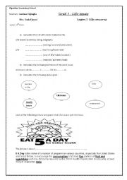 English Worksheet: unit 4 lesson 1 life concerns