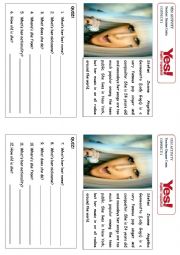 English Worksheet: Oral activity