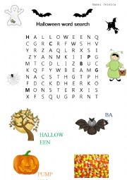 HALLOWEEN WORD SEARCH