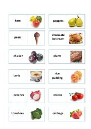 English Worksheet: Food Domino 2