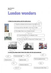 English Worksheet: London Wonders 