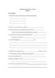 English Worksheet: career 