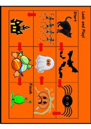 Halloween Pre School Board Game