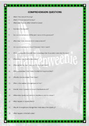 English Worksheet: halloween movie frankenweenie tim burton