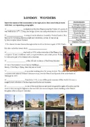 English Worksheet: london wonders