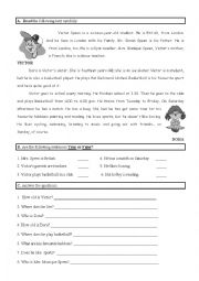 English Worksheet: Test-Personal identification