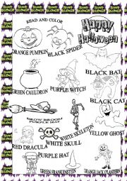 English Worksheet: Halloween vocabulary