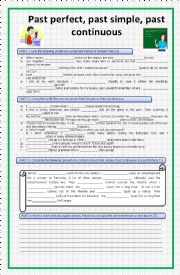 English Worksheet: Past tenses