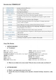 English Worksheet: The Window