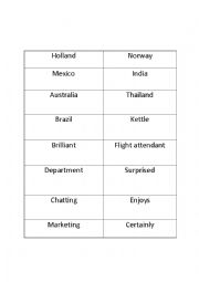 English Worksheet: Teaching words 